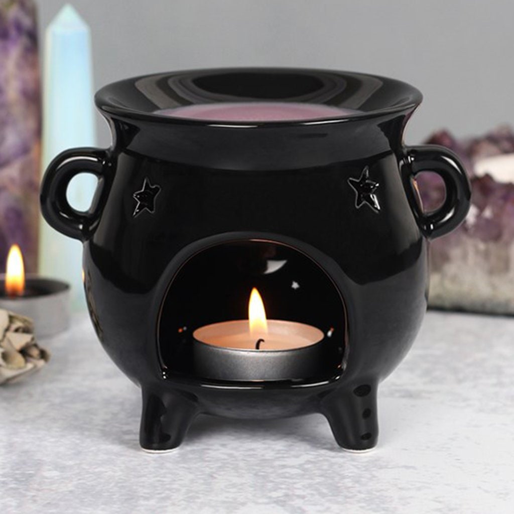 Black Cauldron Burner and Wax Melt warmer Cauldron wax Etsy