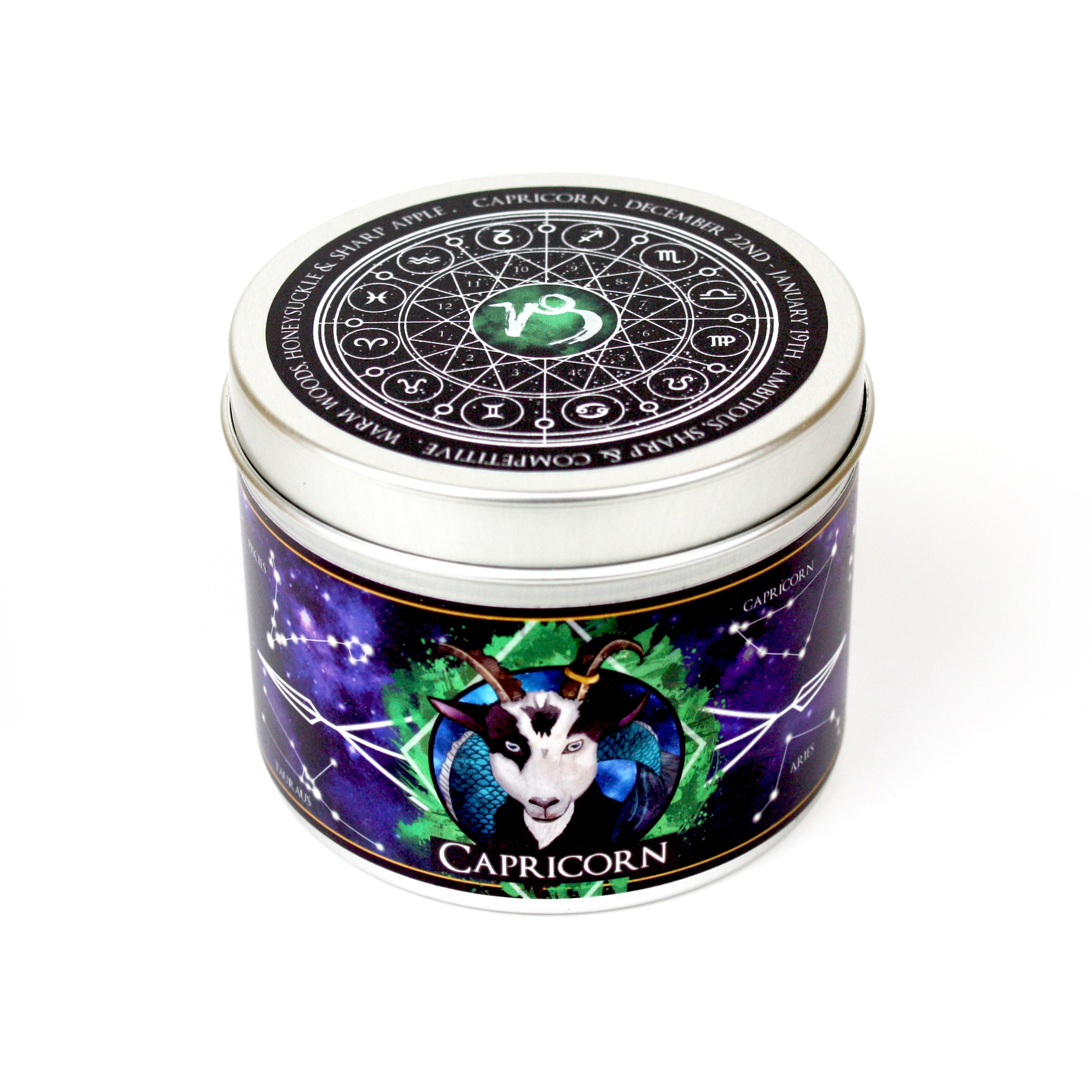 Capricorn zodiac scented candle Capricorn star sign candle Etsy