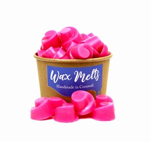 Redemoinhos de framboesa - Cera de framboesa derrete - Cera Happy Piranha derrete - Cera vegana feita à mão derrete - Derreta perfumada - tortas de cera perfumadas