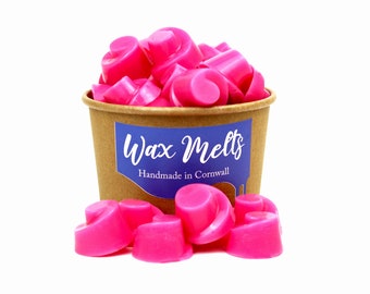 Remolinos de frambuesa - La cera de frambuesa se derrite - Happy Piranha Wax melts - Hand Made Vegan Friendly Wax Melts - Scented melts - Scentsy wax tarts