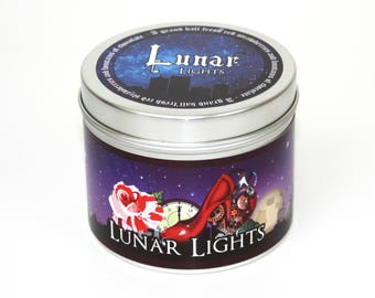 Cinder themed scented candle Lunar lights - Lunar Chronicles bookish candle - Lunar Chronicles  Cinder - bookish candle - literary candles