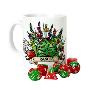 Dungeons and Dragons DnD Ranger class Mug Personalized D&D Class Gift Dragons gift D20 dungeon master Ranger class pathfinder DnD geeky gift