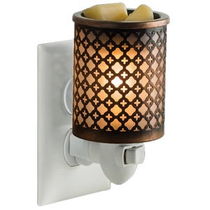 Moroccan metal design Plug in Warmer wax melt and fragrance warmer - home fragrance, wax melts, flame free, plug-in, home decor