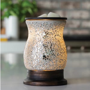 Spiegelglas Design Glühbirne Wachs Schmelz- und Duftwärmer - Raumduft - Wachs schmilzt - Flamme Frei - Gemütliches Modernes Snazzy Wohndekor