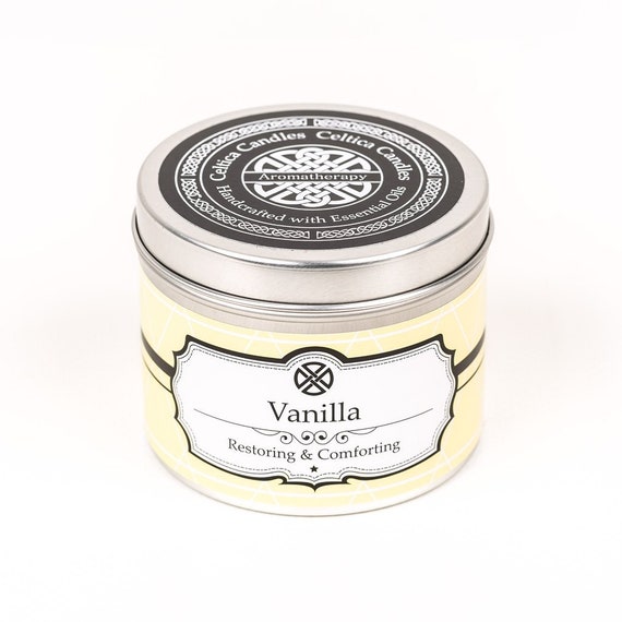 Vanilla Essential Oil Aromatherapy Candle Vanilla Aromatherapy Candle  Handmade Vanilla Essential Oils Candle Yoga Massage Spa Day 