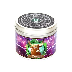 Taurus zodiac candle-Taurus star sign candle-Taurus Sternbild Geschenk-Tierkreisgeschenke-Stier-Astrologie Geschenk-Horoskop-Geburtstag