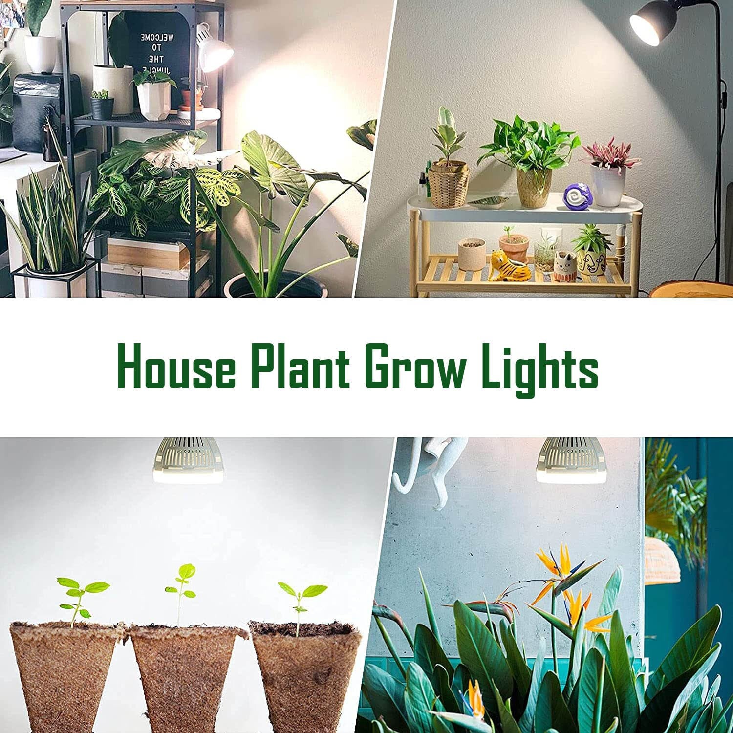 SANSI Grow Lights for Indoor Plants, Pot Clip LED Plant Light for Growing  Full Spectrum, Plant