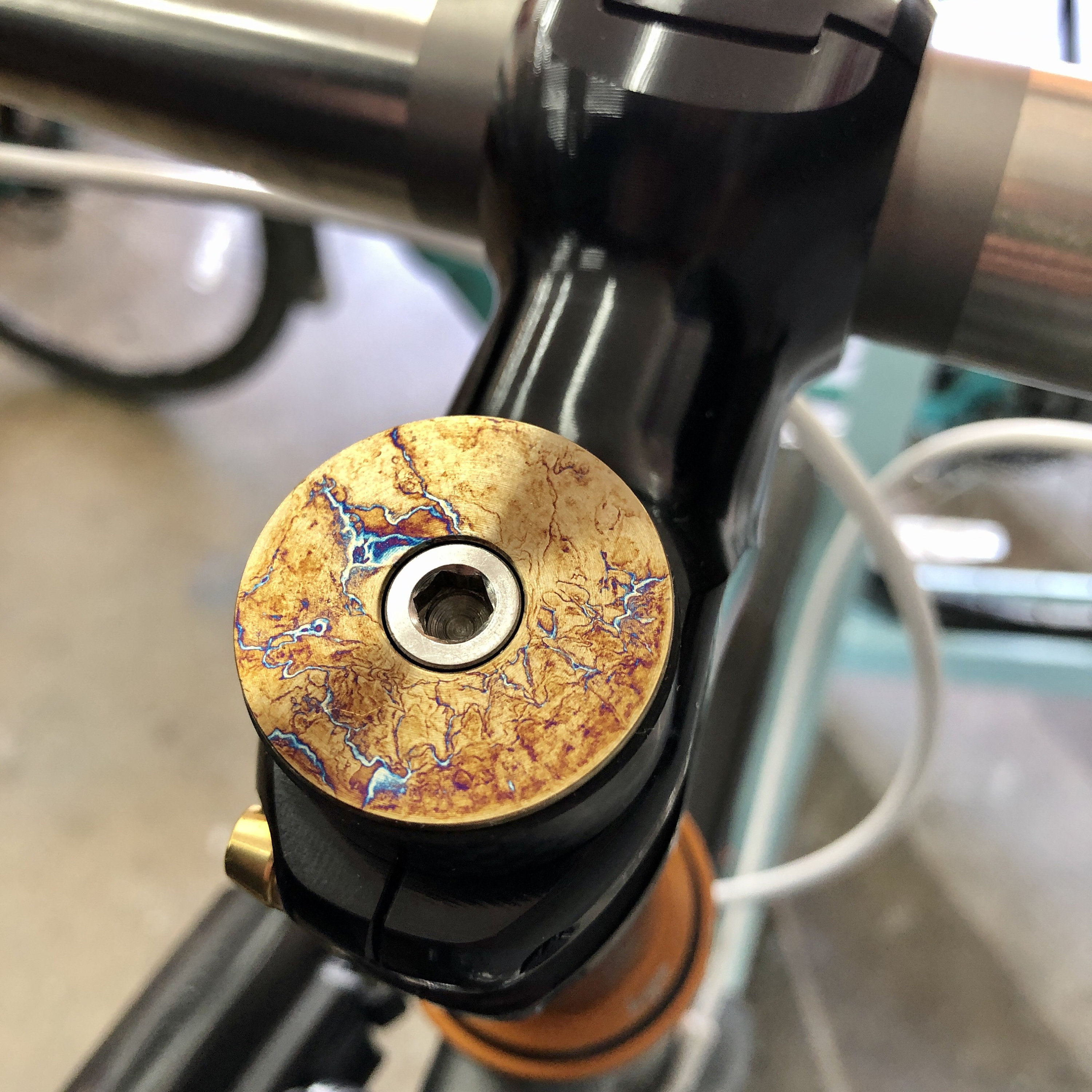 Bespoke Titanium Bicycle Stem/top Cap Handmade Etsy Canada