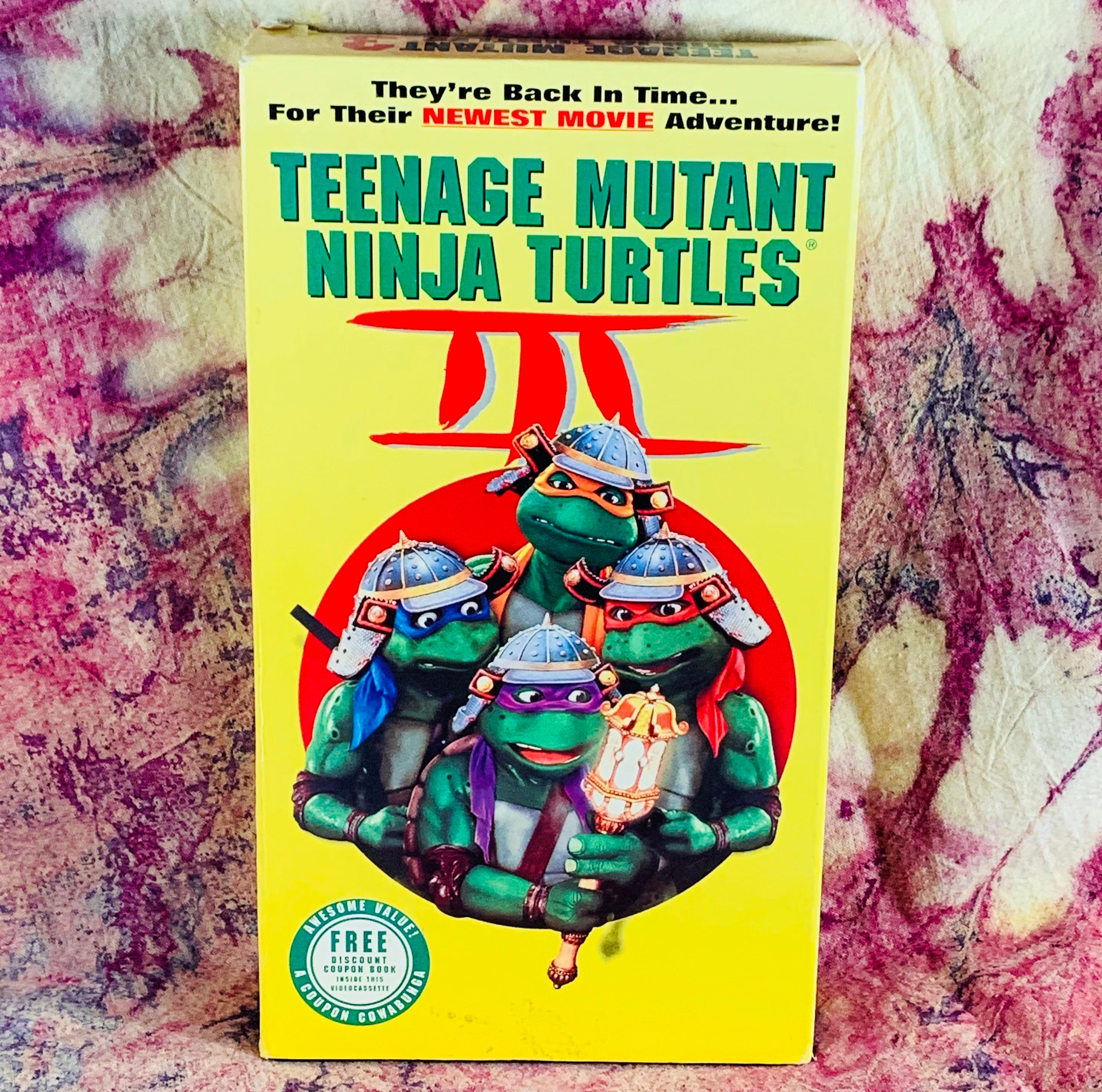 Teenage Mutant Ninja Turtles III TMNT 3 VHS Tape Video Tape Etsy