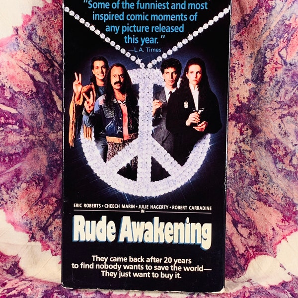 Rude Awakening VHS Tape // Cheech Marin Video Tape 80's Stoner Hippie Comedy Cult Flick Midnight Midnite Movie