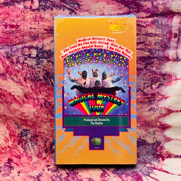 The Beatles magical Mystery Tour VHS Tape // Animated // Musical Movie 60's 70's John Lennon / Ringo Star / Paul McCartney / George Harrison