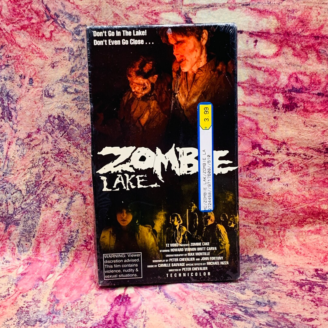 Zombie Lake SEALED VHS Tape 1992 Vintage Video Movie Videotape Etsy