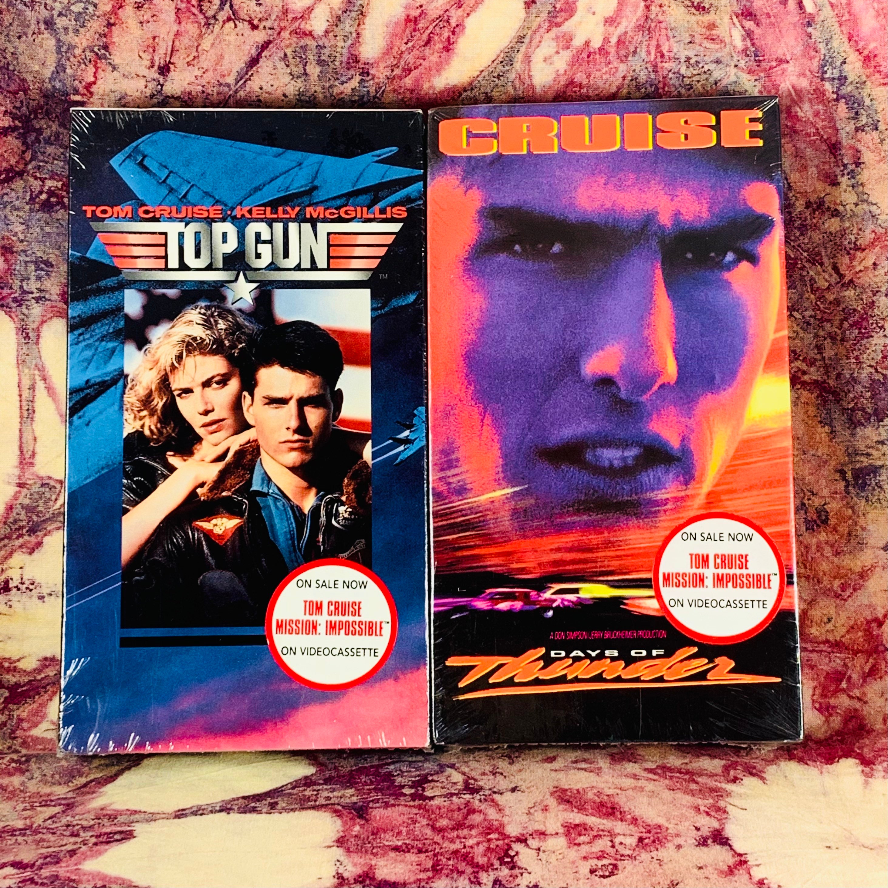 Tom Cruise VHS DOUBLE Feature // Top Gun // Days of Thunder Etsy