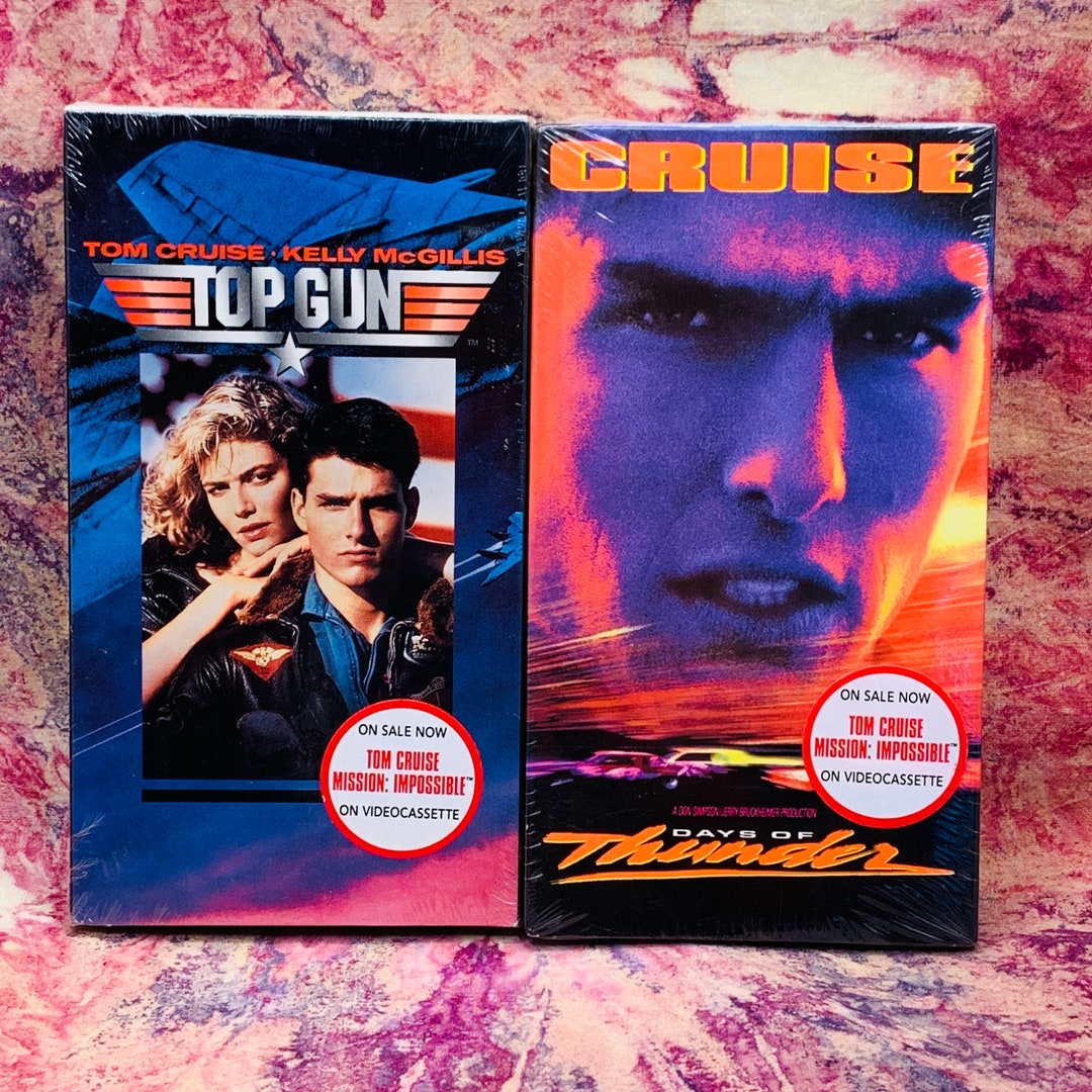 Top Gun & Days of Thunder SEALED VHS // Paramount Watermark Etsy
