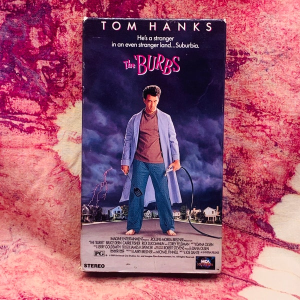 The Burbs VHS Tape // 1980’s Comedy Video Tape // 80's Cult classic // Tom Hanks