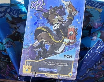 Royalty CG Galaxy Port: Tarjeta YCH del Capitán Piratas Showtime
