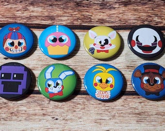 FNAF 2 Toons 1.5" Button Set