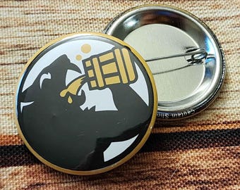 Salty Saber Logo 1.5 " Button