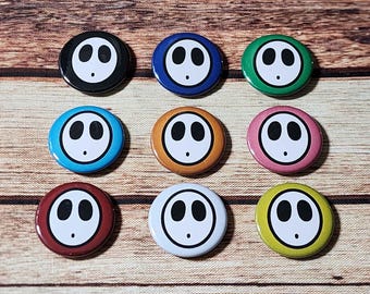 Shy Guy 1.5" Button Set