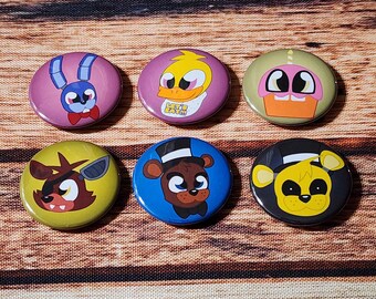 FNaF Toons 1.5" Button Set
