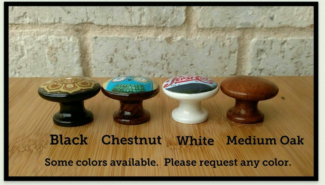 Vintage costura nociones perilla cajón de madera tamaño 1 | Etsy