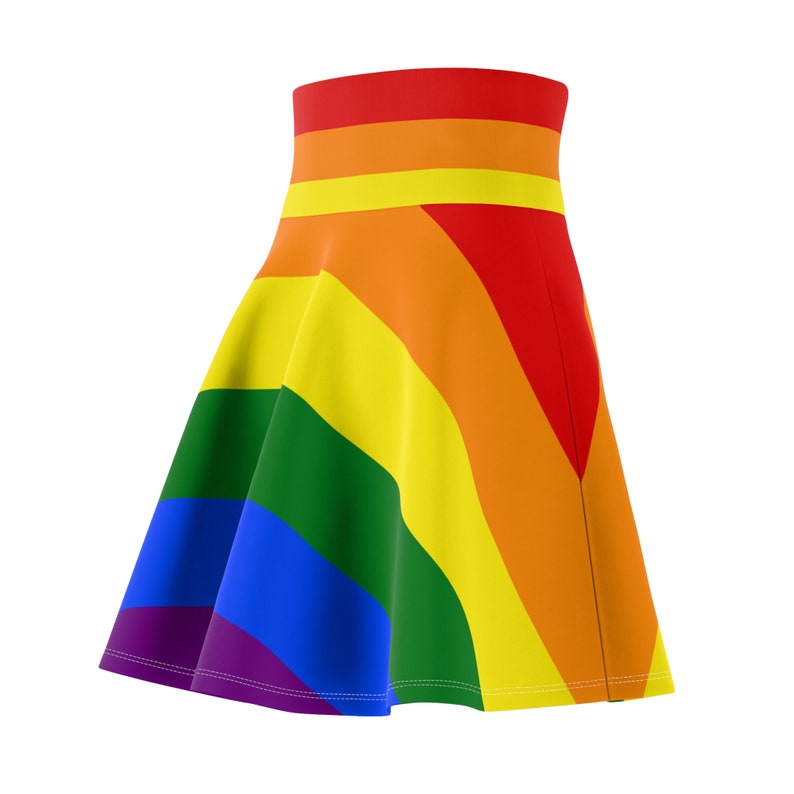 Gay Pride Flag Skater Skirt image 7