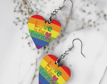 Rainbow Pride-hartoorbellen: LGBTQ+ houten hangsieraden