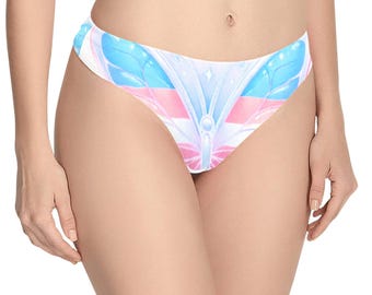 Trans Pride Butterfly Thong | HBTQ+-inspirerade underkläder