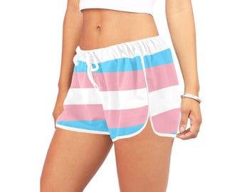 Trans Pride Flag Print Shorts – HBTQ+ Träningskläder