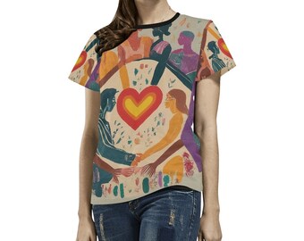 Heartfelt Embrace Unity T-Shirt