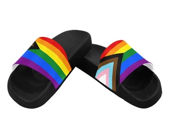 Stride with Pride HBTQ+ Pride Flag Sandaler