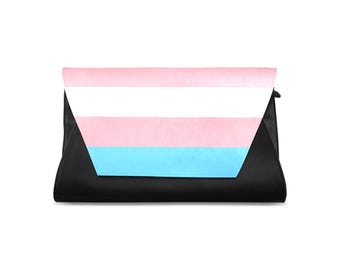 Transgender Pride Flag Kuvertväska i PU-läder