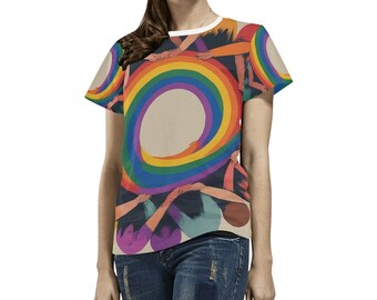 Inkluderande Kärlek Regnbågs T-shirt