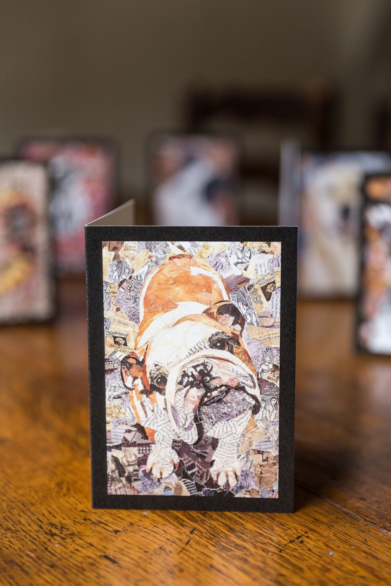 Bulldog greetings card