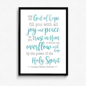 Romans 15:13 Bible Verse, Printable
