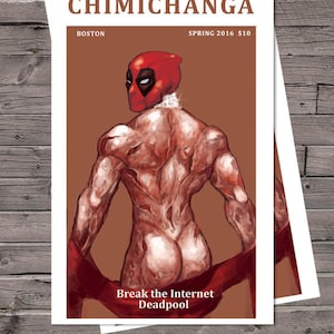 Deadpool Poster Break the Internet Kardashian Pose print