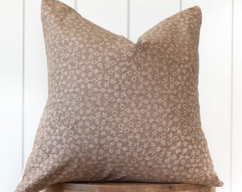Mayzee Pillow Cover mauve rust pillow floral pillow high end pillow designer pillow throw pillows home decor accent pillows