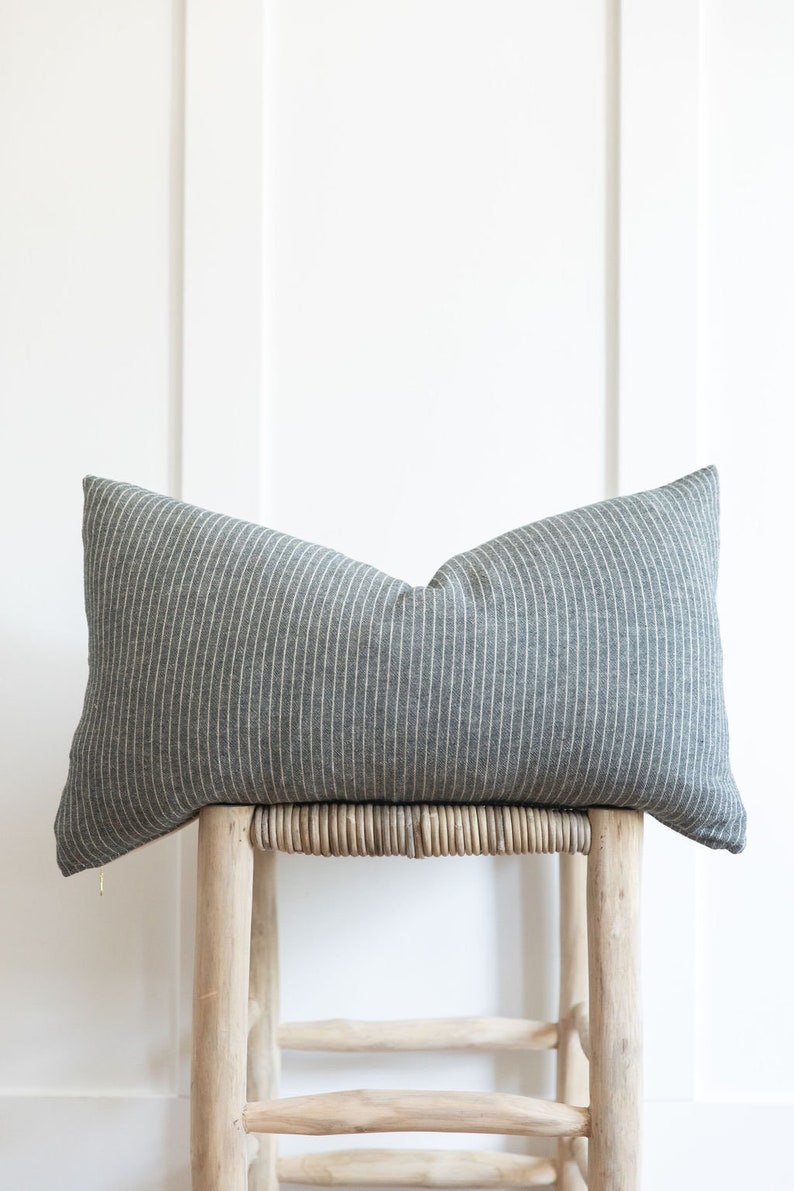 14x24 Chiang Cotton Lumbar Pillow Cover Etsy