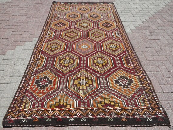 Anatolian Turkish Kilim Rug Modern Rug Area Rugs Kelim Floor Etsy