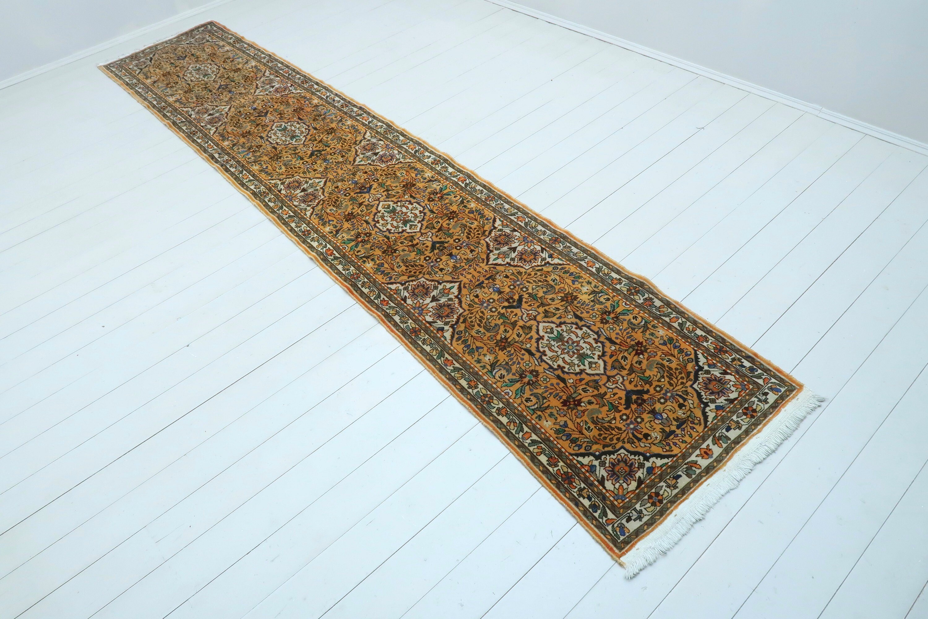 Burnt Orange Color Turkish Carpet Runner Hallway Rug Aisle Etsy