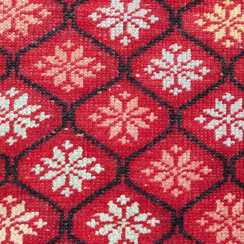 80s Aesthetic Ruby Red Turkish Cute Carpet, Small Area Rugs, Accent Rug, Handmade shops Rug, Boho Rug, Gifts, Door mat, Bath rug, 2.5 ft x 3.6 ft