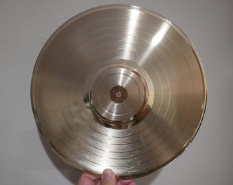 Disque vinyle Gold Silver Platinum Award 12 pouces (vierge ou avec étiquette imprimée personnalisée)