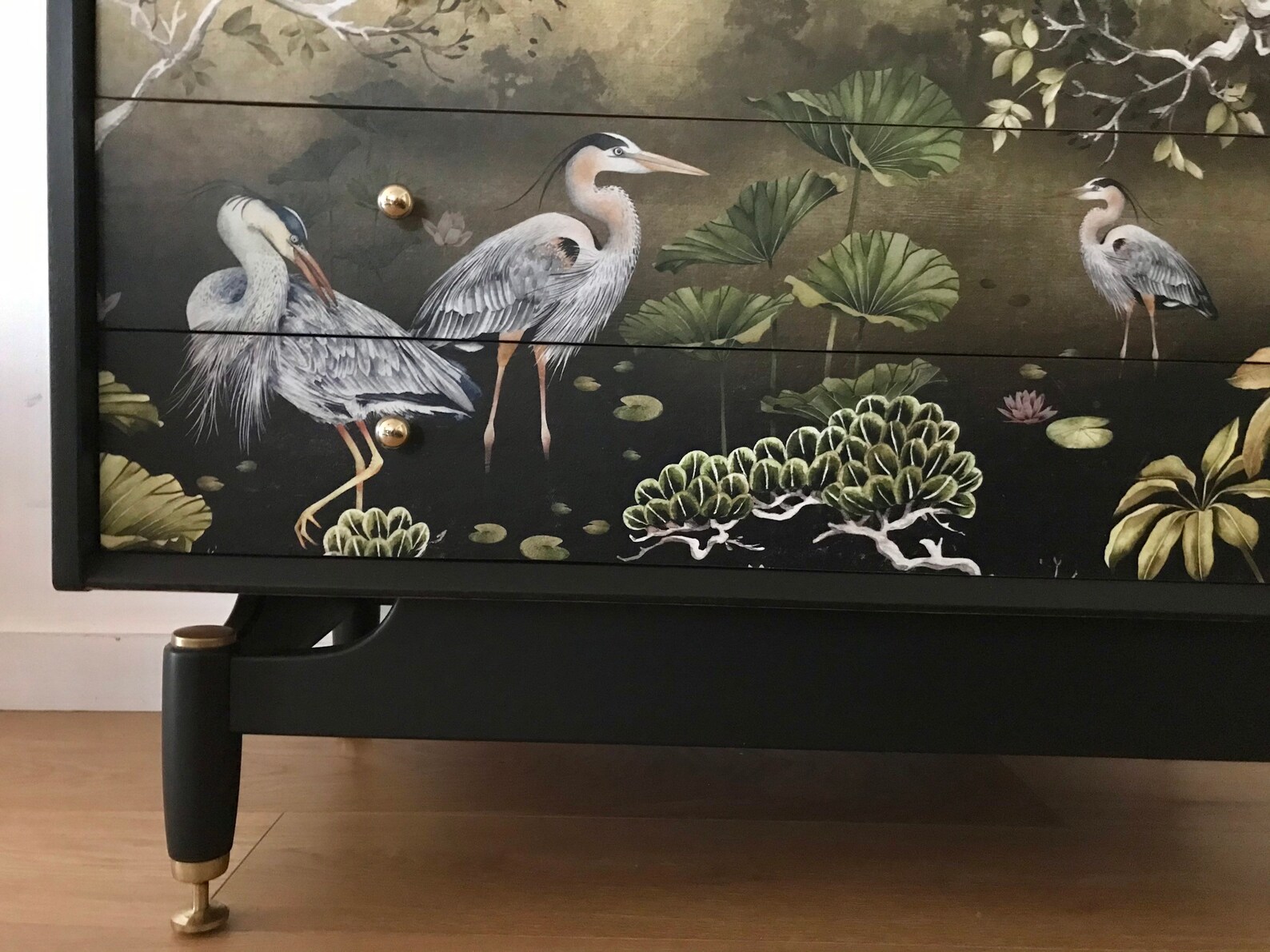 Upcycled Midcentury G Plan 3 Cajón Cofre con Avalana Golden | Etsy