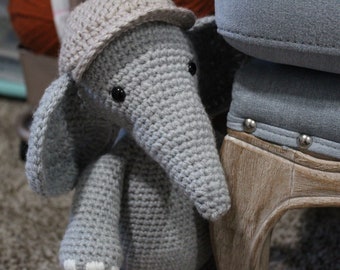 Baby elephant, Elephant, Crochet Elephant, Handmade, Plushie, Stuffed animal