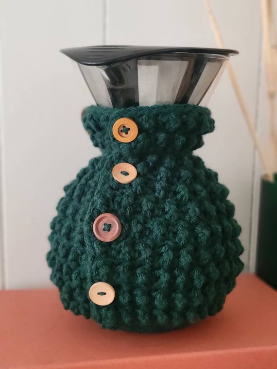 Pour Over Coffee Pot Like Chemex Bodum Crochet Cozy Textured