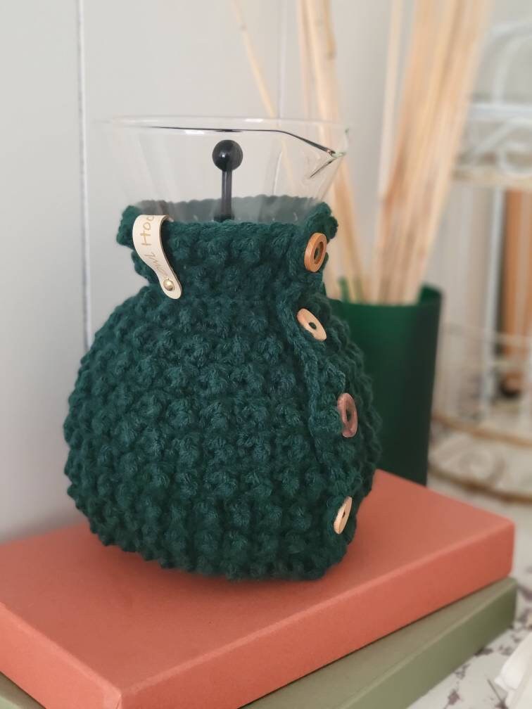 Pour Over Coffee Pot Like Chemex Bodum Crochet Cozy Textured