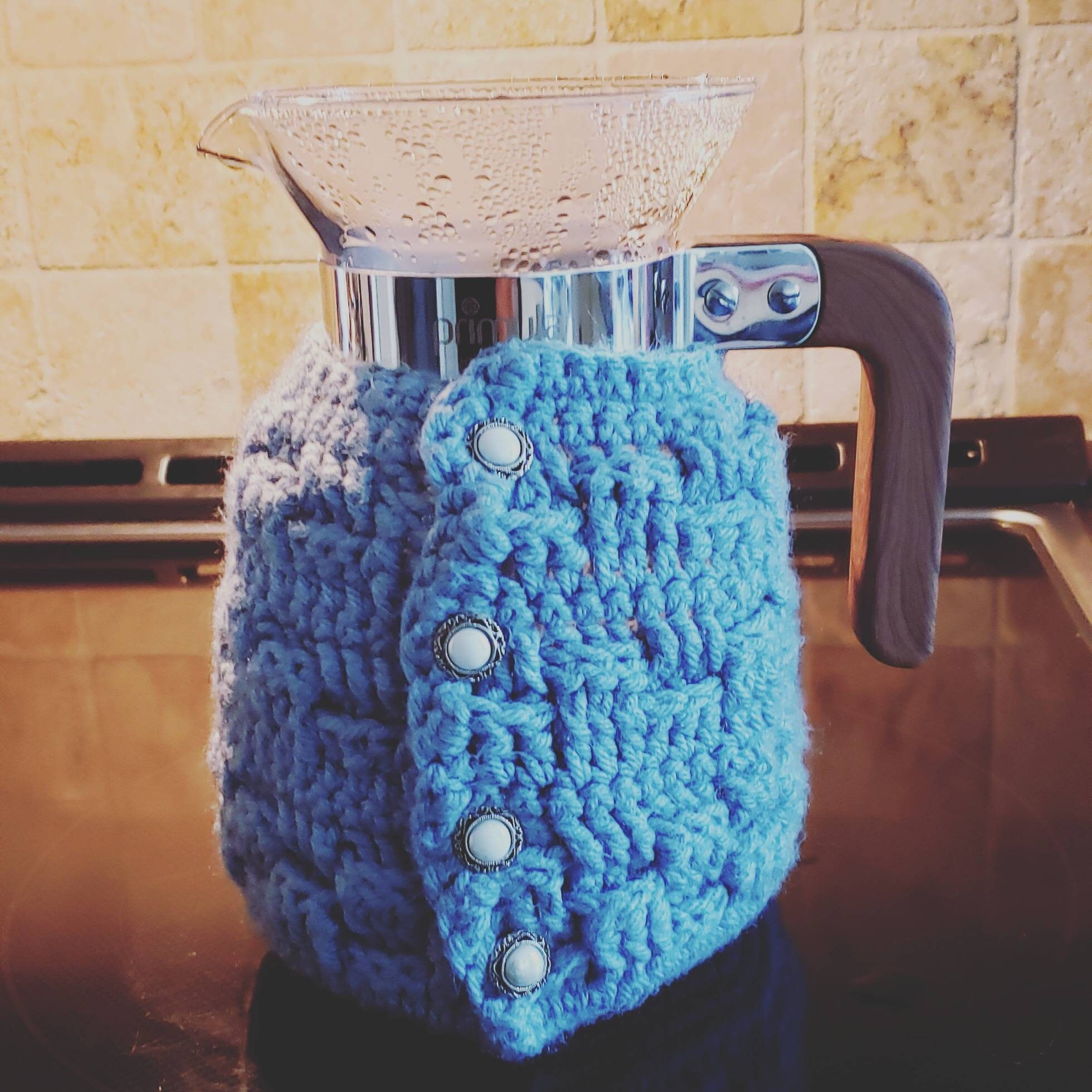 Pour Over Coffee Carafe Cozy Crochet 