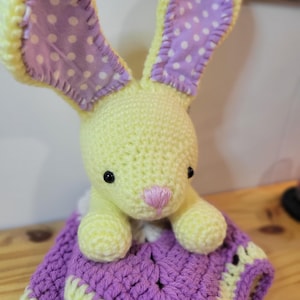 Hug blanket, Security baby blanket, bunny blanket, snuggle bunny