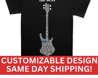 Bass Guitar Shirt: Custom Bassist Tee - Rock and Jazz Music