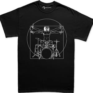 Drummer Evolution Funny Musician T-Shirt - Humorous Drumming Tee For Music Lovers
